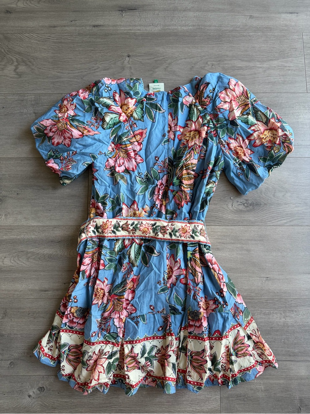 Farm Rio Wonderful Bouquet-print minidress - size medium - Picture 4 of 6